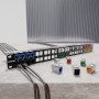 Frutto Keystone RJ45 Cat.6A 10G Slim STP Toolless Nero