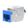 Frutto Keystone RJ45 Cat.6A 10G Slim STP Toolless Blu