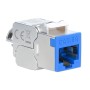 Frutto Keystone RJ45 Cat.6A 10G Slim STP Toolless Blu