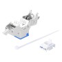 Frutto Keystone RJ45 Cat.6A 10G Slim STP Toolless Blu