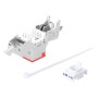 Frutto Keystone RJ45 Cat.6A 10G Slim STP Toolless Rosso