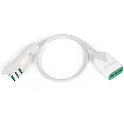 Cavo Alimentazione Spina Italiana Salvaspazio Ultrapiatta 2P+T 16A Presa italiana 2P+T 16A 0,5m