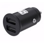 Mini Caricatore da Auto 2 Porte USB-A 5V/2.4A Nero