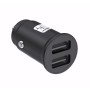 Mini Caricatore da Auto 2 Porte USB-A 5V/2.4A Nero