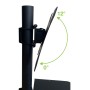 Supporto a Pavimento per TV con Mensola e Base Compatta Salva Spazio