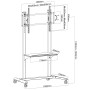 Supporto da Pavimento TV LCD/LED 37-90'' con Mensola