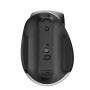 Mouse Ergonomico RGB Wireless + USB 2.4G Nero