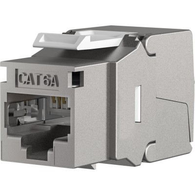 Frutto Keystone RJ45 STP C6A Toolless Silver