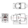Frutto Keystone RJ45 STP C6A Toolless Silver