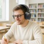 Cuffia Bluetooth V6.0 a Cancellazione Attiva del rumore ANC Nero