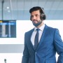 Cuffia Bluetooth V6.0 a Cancellazione Attiva del rumore ANC Nero