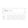 Multipresa 4 Posti Italiana Bipasso / Schuko con spina 16A angolata
