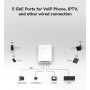 Punto di Accesso Wireless WiFi 6 Gigabit Dual Band AX3000 Poe con Supporto Mesh, a Muro, AP3000W