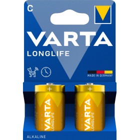 Blister 2 Batterie 1,5V Longlife Alcalina C Mezza Torcia