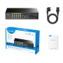 Switch Gigabit PoE+ 8 Porte con 2 Uplink GBE e 2 Gigabit SFP, GS1010PS2 Nero