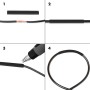 Set 300 Tubi Neri Guaina Termorestringente per Isolamento Cavi