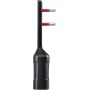 Spina Italiana Ultrapiatta USB tipo A e USB-C&trade 2P+T250V 10A 20W, Nero