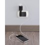 Spina Italiana Ultrapiatta USB tipo A e USB-C&trade 2P+T250V 10A 20W, Nero