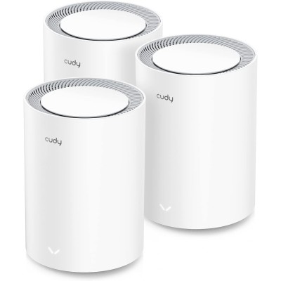 Sistema Wi-Fi 6 Mesh AX3000 2.5G Dual Band, M3000 Bianco 3pz