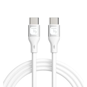 Cavo USB-C&trade Maschio/Maschio USB 2.0 in Silicone 1m Bianco