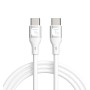 Cavo USB-C&trade Maschio/Maschio USB 2.0 in Silicone 1m Bianco