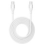 Cavo USB-C&trade Maschio/Maschio USB 2.0 in Silicone 1m Bianco