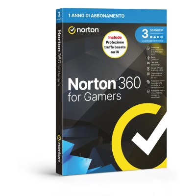 NORTON 360 FOR GAMERS 2026 -ANTITRUFFA- 3 DISPOSITIVI 12 MESI 50GB - IT BOX