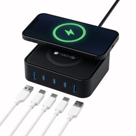Stazione di Ricarica Wireless 65W 3xUSB-C&trade e 2xUSB-A