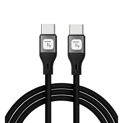 Cavo USB-C&trade Maschio/Maschio USB 2.0 in Silicone 1m Nero