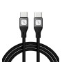 Cavo USB-C&trade Maschio/Maschio USB 2.0 in Silicone 1m Nero