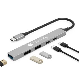 Hub USB 3.2 a 5 porte USB-A/USB-C&trade Slim in Metallo