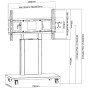 Trolley da Pavimento con Mensola per TV LCD/LED/Plasma 32-70''