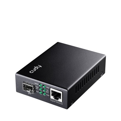 Convertitore Multimediale RJ45 10/100/1000 Gigabit Ethernet Slot SFP