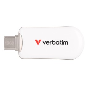 VERBATIM PEN DISK PLECTRA USB-C 3.2 GEN 1 FLASH DRIVE WHITE 128GB