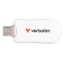 VERBATIM PEN DISK PLECTRA USB-C 3.2 GEN 1 FLASH DRIVE WHITE 128GB