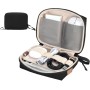 Borsa Organizer Compatta per Accessori Ufficio Fotografia Viaggi, Nero