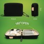 Borsa Organizer Compatta per Accessori Ufficio Fotografia Viaggi, Nero
