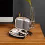 Borsa Organizer Compatta per Accessori Ufficio Fotografia Viaggi, Nero