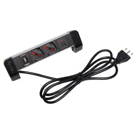 Multipresa da Tavolo 2 prese Italiane Bipasso 1 USB-C&trade e 1 USB-A