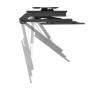 Supporto TV Motorizzato da Soffitto Inclinabile Integrazione Smart Home per TV da 37 a 75'', Nero