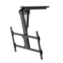 Supporto TV Motorizzato da Soffitto Inclinabile Integrazione Smart Home per TV da 37 a 75'', Nero