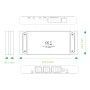 KVM Switch 2x1 USB2.0 Tipo C&trade a HDMI/DP 8K@60Hz PD100W Nero
