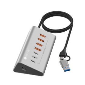 Hub USB 3.2 Gen2 a 4 porte USB-A, 3p USB-C&trade in Metallo