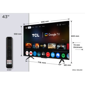 TCL SMART TV QLED 43" 4K