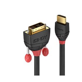 LINDY CAVO HDMI A DVI-D BLACK LINE, 1M