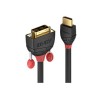LINDY CAVO HDMI A DVI-D BLACK LINE, 1M