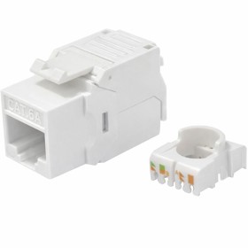 Frutto Keystone RJ45 Cat.6A UTP Toolless Bianco 3&micro