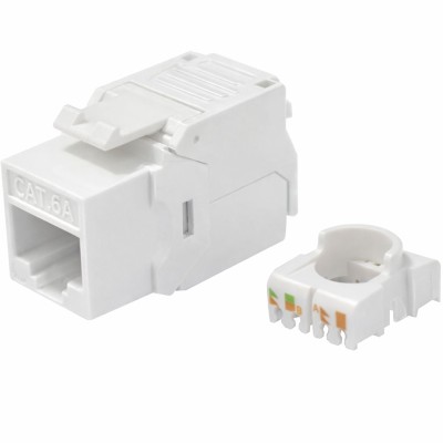 Frutto Keystone RJ45 Cat.6A UTP Toolless Bianco 3&micro