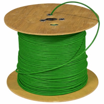Cavo Cat. 6A Rigido F/FTP LSZH Armato in Matassa 100 m Verde