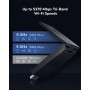 Adattatore USB 3.0 Wi-Fi 6E Triband AX5400 Nero